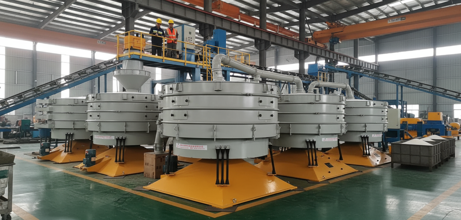 PVC粉末又“抱團(tuán)”停機(jī)？銀星圓形搖擺篩一招破解，效率提升超60%